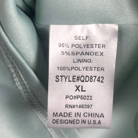 Endless Blu Midi Dress Textured Green Seafoam - XL - Picture 10 of 11